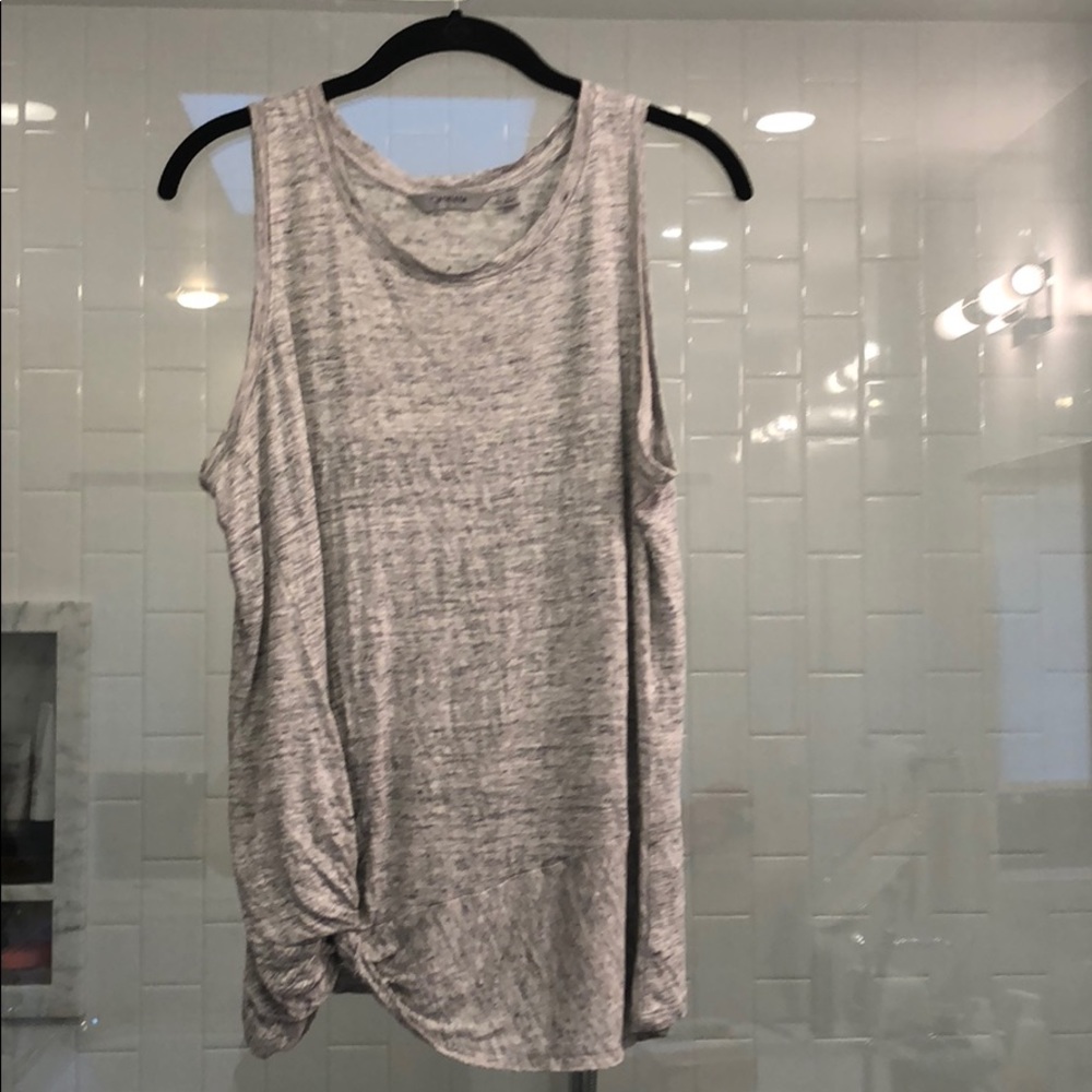 Athleta gray Heather tank w/ knot